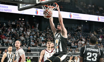 Zach Hankins, MVP meciul doi dintre U CLuj vs Rapid Bucuresti, sala BT Arena, Cluj, Romania foto Calin Florin Petean/SportPulse