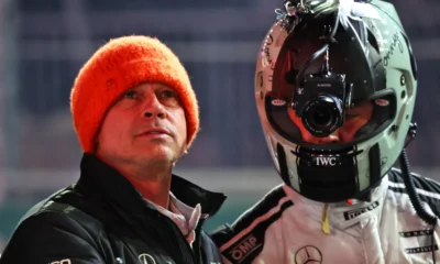 Brad Pitt pe platoul de filmare al filmului F1, foto profimedia