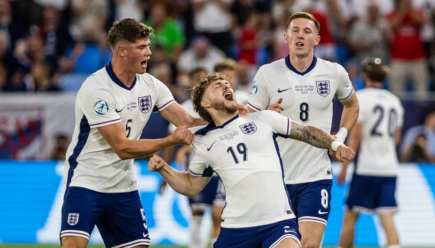 Harvey Elliott, celebratand primul gol al Angliei U21 impotriva Germaniei U21, foto-profimedia