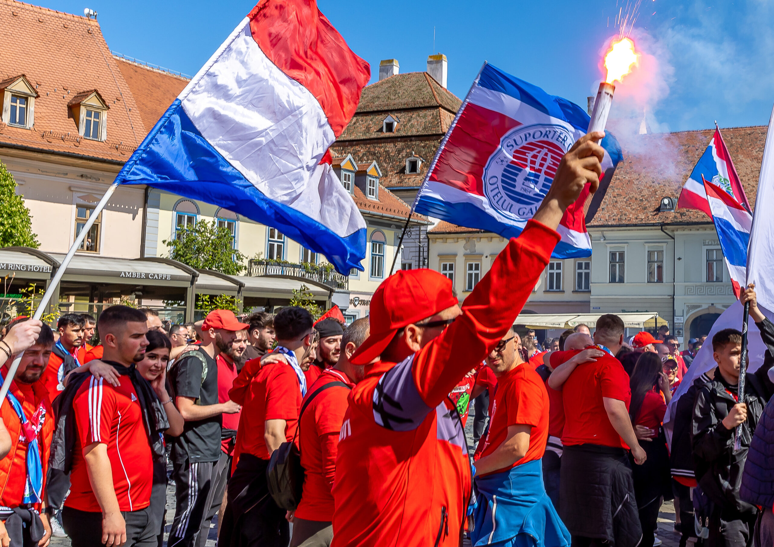 Suporterii Otelului Galati, foto : Emil Sebastian Popescu/SportPulse