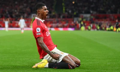 Marcus Rashford, Manchester United, celebrand golul, foto Emil Sebastian Popescu
