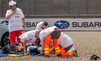 Accidentul lui Remy Gardner imediat dupa startul cursei1 din World SBK Hungarian Round