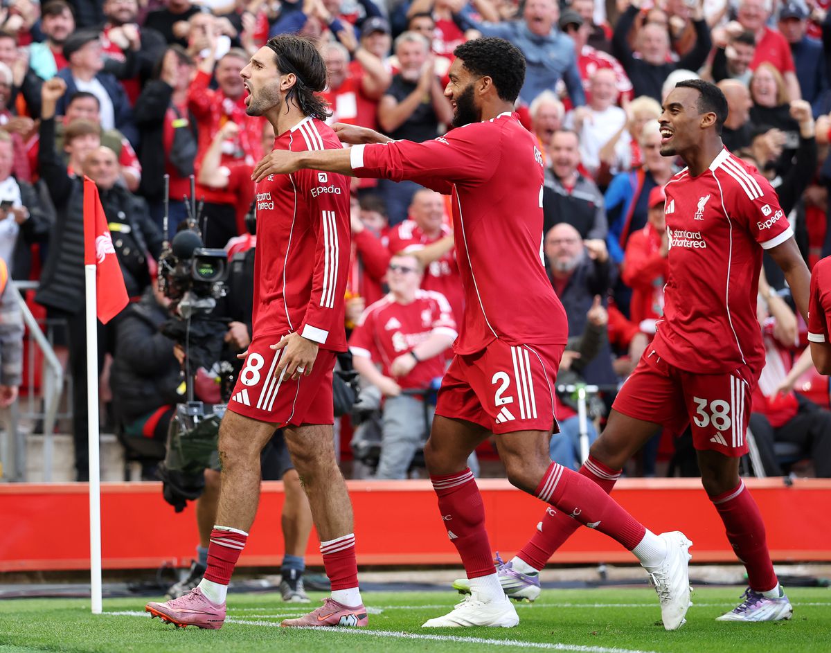 Dominik Szoboszlai, Liverpool FC celebrand golul, Foto: IMAGO
