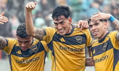 Jucatorii lui Boca Juniros celebrand, FOTO: TNT SPORTS