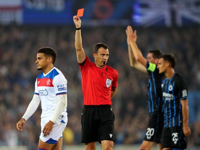 Max Aarons, eliminat in meciul de Uefa Champions League dintre Club Brugge vs Glasgow Rangers, foto:Imago