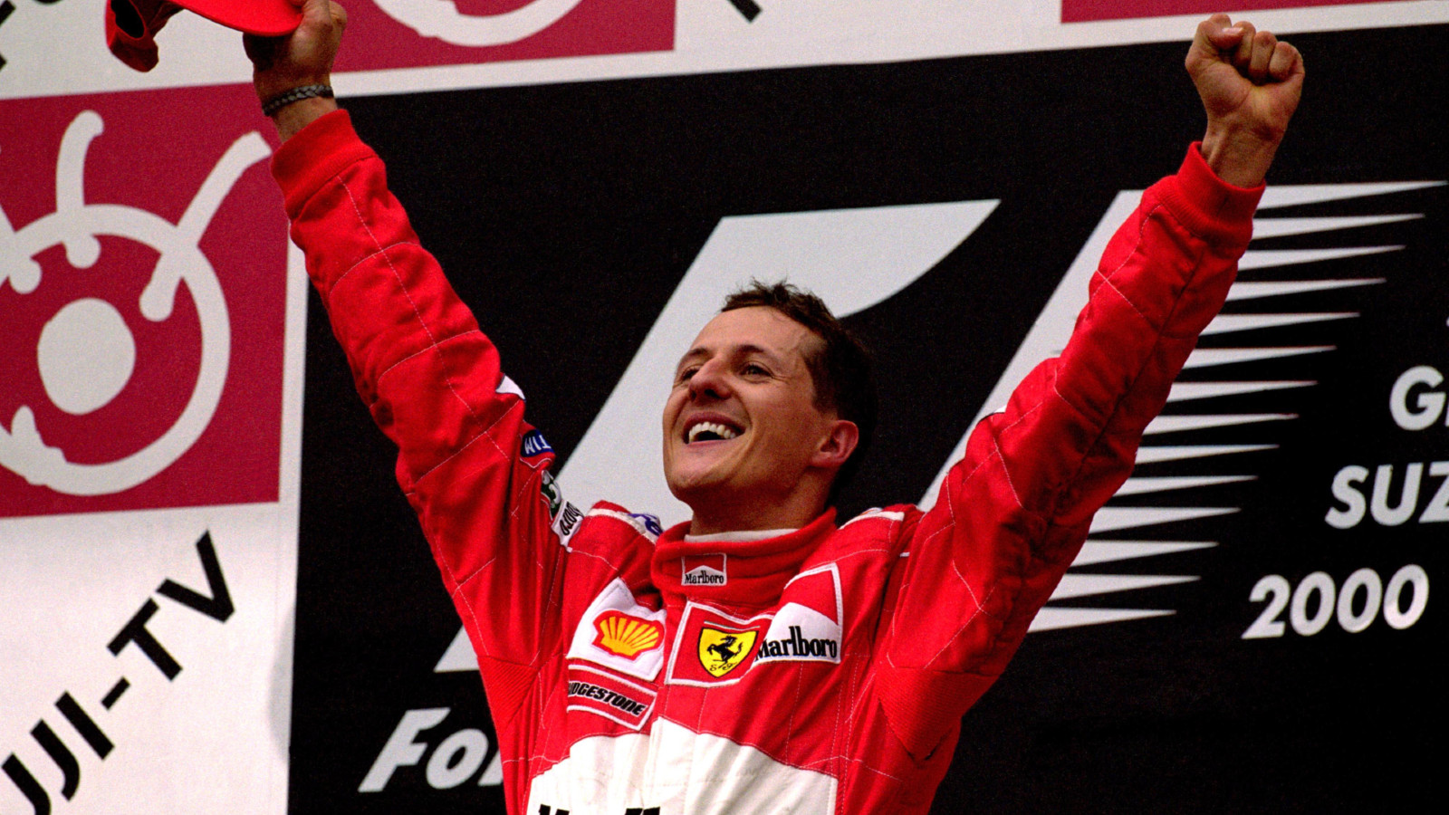 Michael Schumacher, in anul 2000 pe podium in Japonia Grand Prix, foto:IMAGO