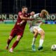 Andrei Cordea in duel pentru balon in meciul contand pentru Play-Off Conference League , desfasurat pe Stadionul Constantin Radulescu din Cluj, joi 28 august 2025. FOTO: Horvath Tamas/SportPulse