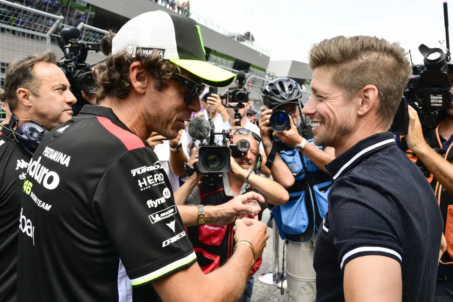 Valentino Rossi si Casey Stoner