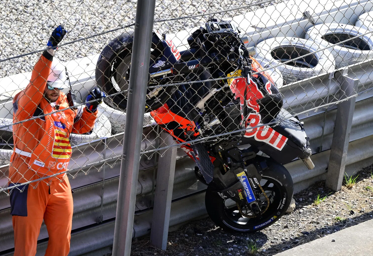 Enea Bastianini, KTM, accident CatalanGP, FOTO: Calmophoto