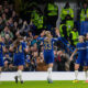 Myra Ramirez, Guro Reiten, Erin Cuthbert,Fran Kirby and Agnes Berber Jones of Chelsea Women celebrates scoring their first goal at Stamford Bridge, London Picture by Emil Sebastian Popescu