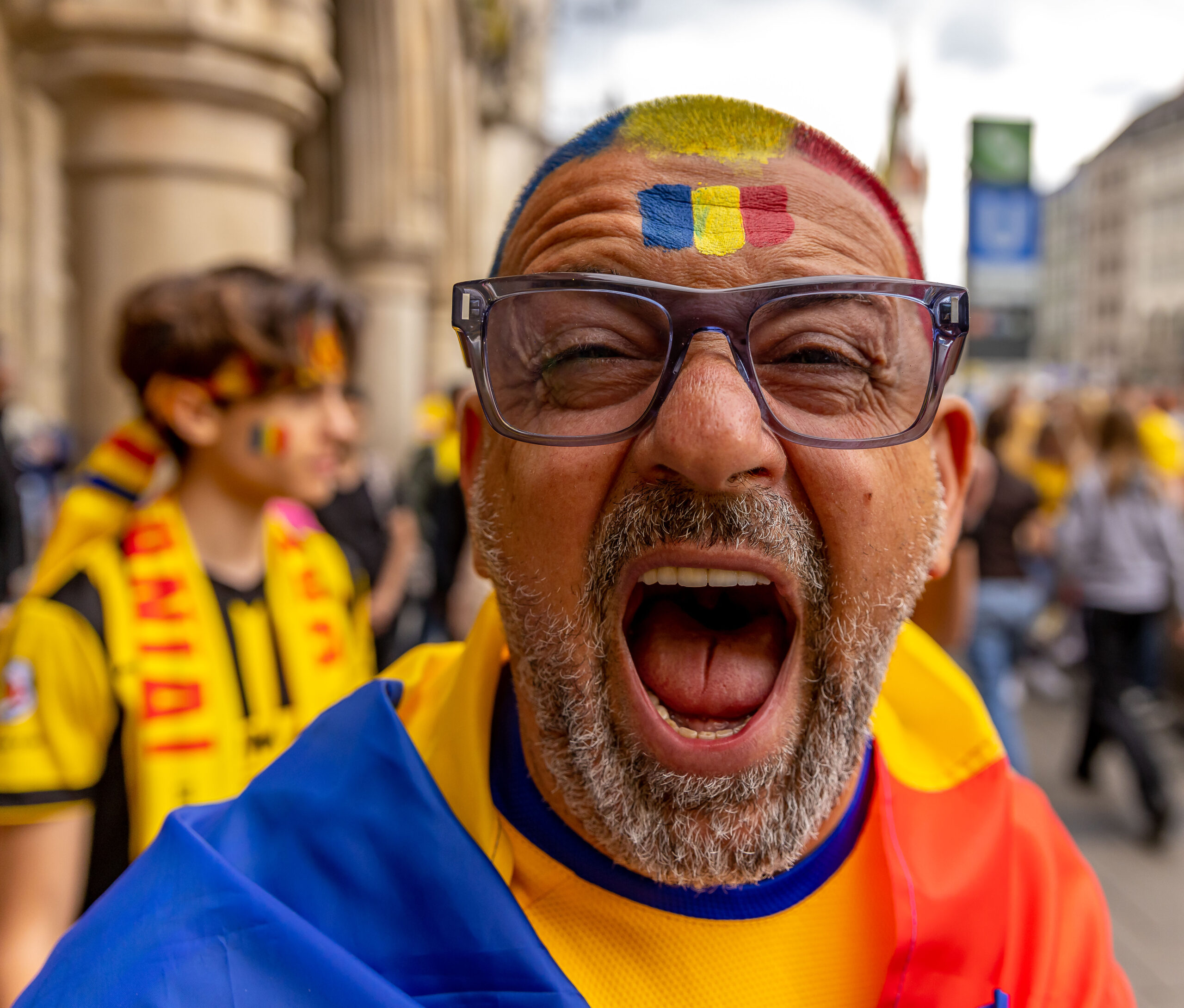 Suporter al echipei nationale a Romaniei, FOTO/ Emil Sebastian Popescu/SportPulse