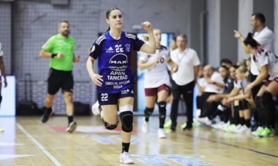 Beatrice Raicea, jucătoarea meciului, autoare a 12 goluri pentru Dunărea Brăila / FOTO: Facebook HC Dunărea Brăila