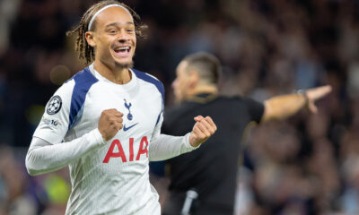 Xavi Simons de la Tottenham Hotsport,16 septembrie 2025:,Tottenham vs Villarreal, meci din UEFA Champions League, Faza grupelor — Etapa 1, Tottenham Hotspur Stadium, LONDRA, Marea Britanie Foto: Emil-Sebastian Popescu / SportPulse