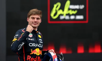 Verstappen celebrand victoria, FOTO:CalmoPhoto