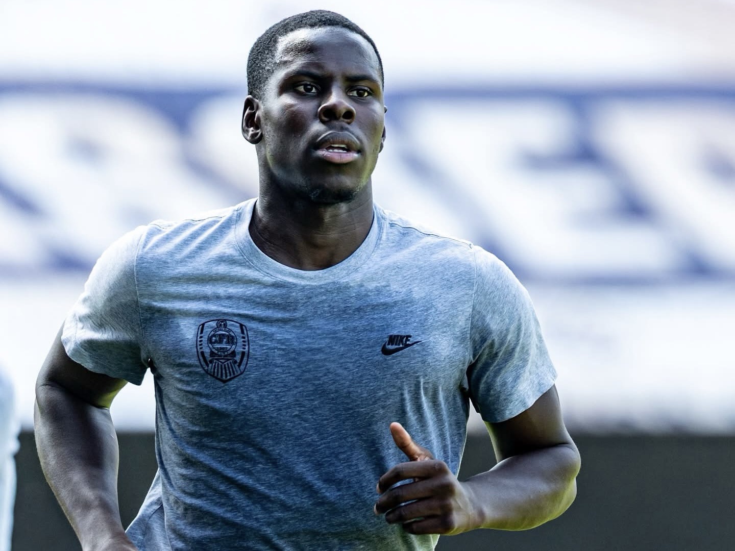 Kurt Zouma, la primul antrenament cu CFR Cluj, FOTO / Horvath Tamas