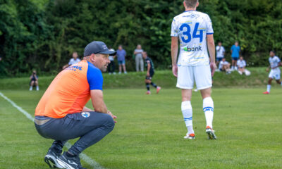 Florin Maxim, antrenor principal Corvinul Hunedoara, in timpul meciului amical impotriva lui Dinamo Kiev, Sochau - Austria, foto: Emil Sebastian Popescu
