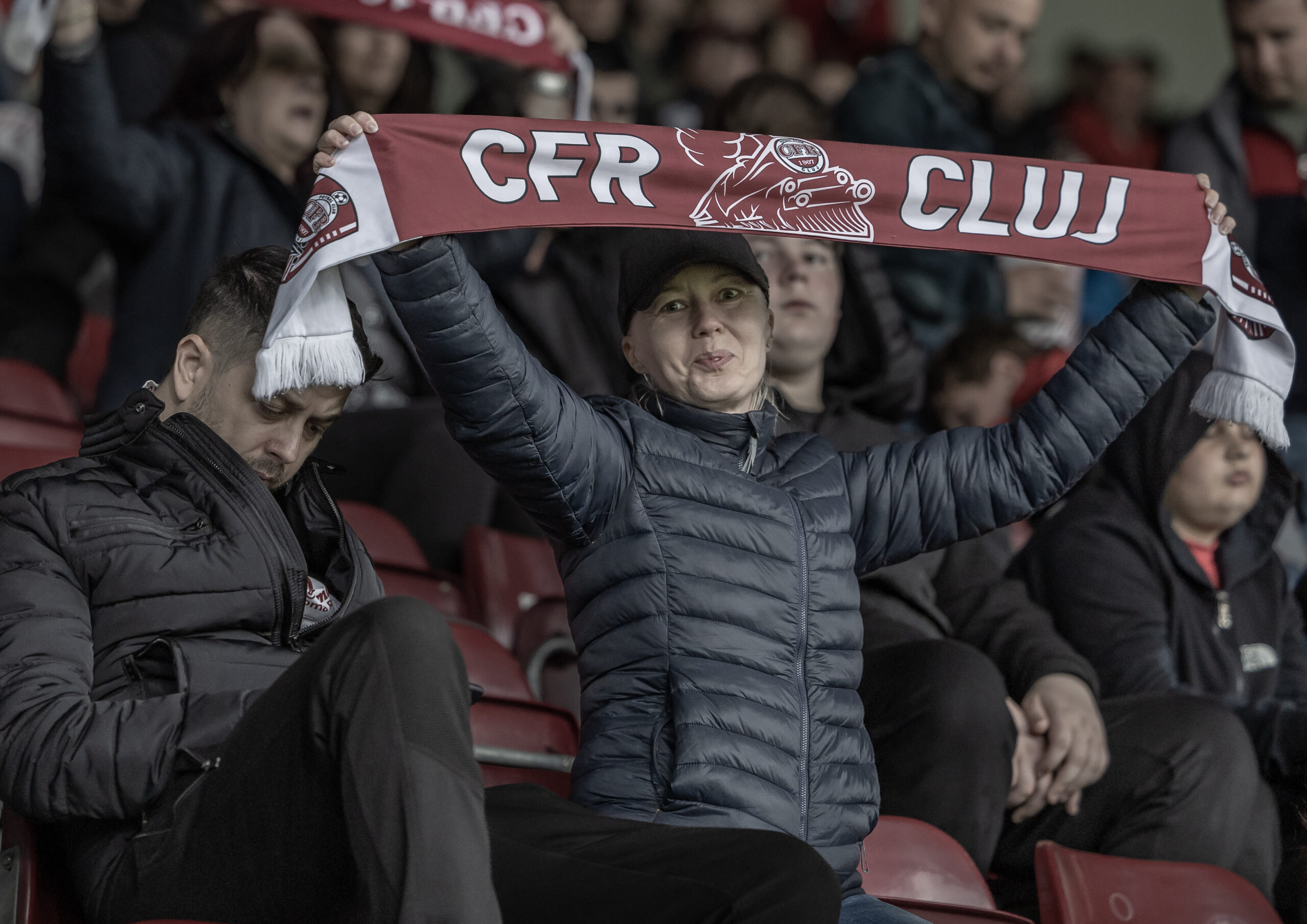 Suporterita CFR Cluj, FOTO/ Emil Sebastian Popescu/SportPulse
