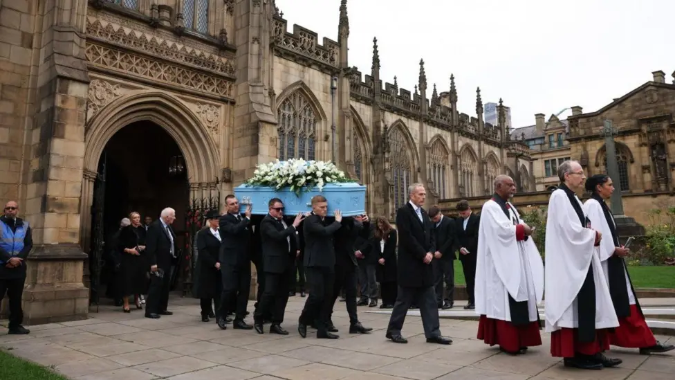 Funerariile lui Richy Hatton, catedrala din Manchester, FOTO:BBC