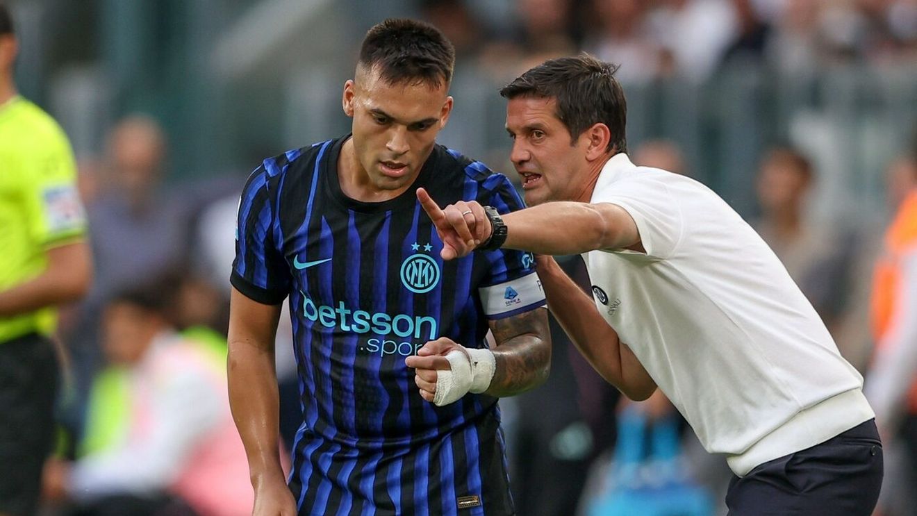 Lautaro Martinez capiatnul lui Inter si Cristian Chivu, antrenor Inter, FOTO:IMAGO