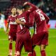 Jucatroii CFR celebrand unul dintre goluri din meciul de Cupa Romaniei dintre CSM Slatina vs CFR Cluj, Stadionul Dr Constantin Radulescu-Cluj, FOTO/Horvath Tamas/ SportPulse