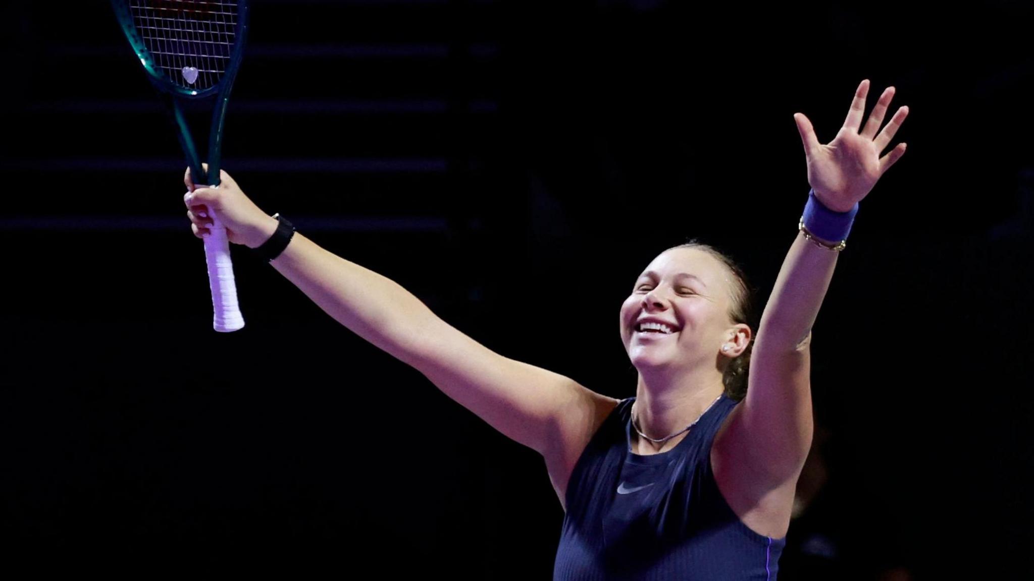 Amanda Anisimova, dupa meciul cu Iga Swiatek, Riyadh, FOTO:BBC
