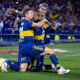 Jucatorii lui Boca Juniors celebrand golul marcat pe Stadionul La Bombonera, Buenos Aires, Argentina, FOTO: Emil-Sebastian Popescu/SportPulse