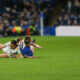 Niamh Charles of Chelsea Women and Claudia Zornoza Sanchez of Real Madrid Women battle for the ball during the UEFA Womens Champions Group D League match at Stamford Bridge, London Picture by Emil Sebastian Popescu/espPhoto