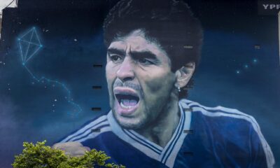 Pictura murala Diego Armando Maradona, Buenos Aires, FOTO/Emil Sebastian Popescu/SportPulse