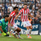 Tiago Palacios de la Estudiantes, dupa marcarea golului din semifinala Turneului Clausura dintre Gimnasia y Esgrima La Plata vs Estudiantes de La Plata, desfasurat pe Estadio Juan Carmelo Zerillo, La Plata, Argentina, FOTO: Fuente FACUNDO MORALES