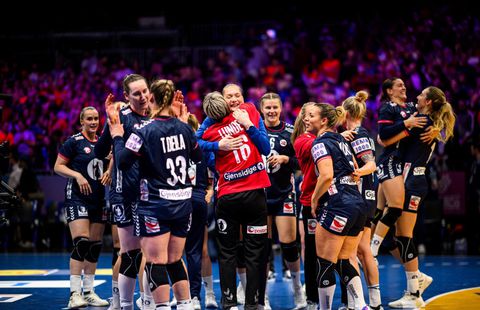 Selectionata Norvegiei celebrand castigarea titlului mondial, FOTO/IMAGO