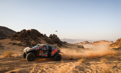 299 AL-ATTIYAH Nasser (qat), LURQUIN Fabian (bel), The Dacia Sandriders, Dacia, Ultimate, BF Goodrich, FIA W2RC, action during the Stage 5 of the Dakar 2026, on January 8, 2026 between Bivouac Refuge and Hal, Saudi Arabia