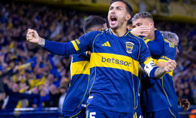 Leandro Paredes, capitanul lui Boca Juniors, celebrand golul, FOTO/Emil Sebastian Popescu