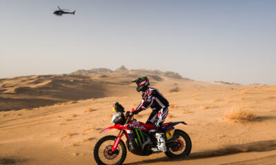 09 BRABEC Ricky (usa), Monster Energy Honda HRC, Honda, Rally GP, FIM W2RC, action during the Stage 12 of the Dakar 2026, on January 16, 2026 between Al Henakiyah and Yanbu, Saudi Arabia