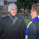 Bogdan Lobont in dialog cu Dan Boboutan primar Hunedoara, inaintea meciului din Cupa Romaniei dintre Corvinul vs FCSB, 22 septembrie 2020, FOTO Emil Sebastian Popescu/espPhoto
