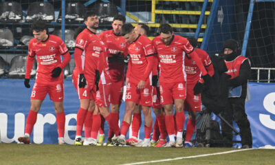 Jucatorii lui Hermannstad celebrand un gol marcat © FOTO:Razvan Pasarica/SPORT PICTURES