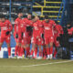 Jucatorii lui Hermannstad celebrand un gol marcat © FOTO:Razvan Pasarica/SPORT PICTURES