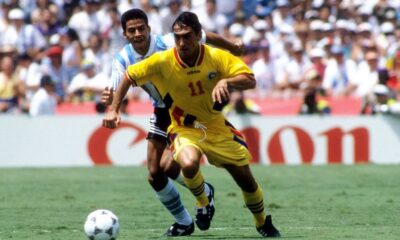 Ilie-Dumitrescu in partida cu Argentina de la Cupa Mondiala, SUA 1994, FOTO:IMAGO