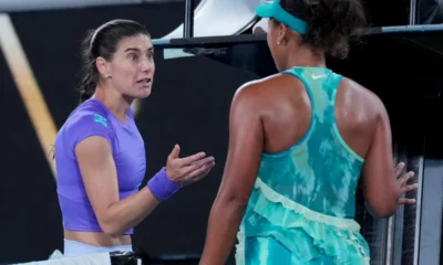 Sorana Cirstea in dialog cu Naomi Osaka, FOTO:CapitalGazette