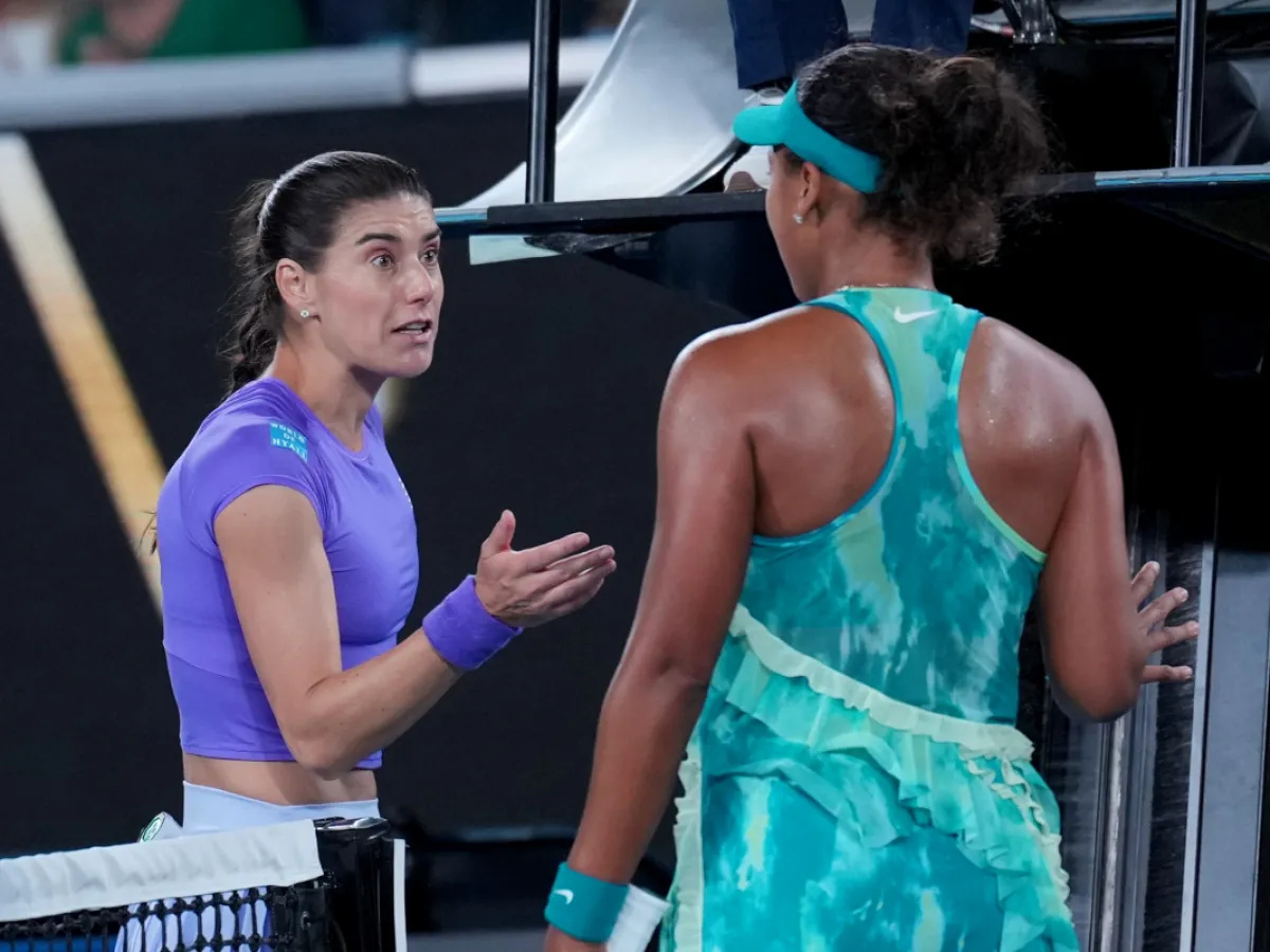 Sorana Cirstea in dialog cu Naomi Osaka, FOTO:CapitalGazette