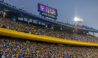 Suporterii lui Boca Juniors pe Stadionul La Bombonera, Buenos Aires, Argentina, FOTO/ Emil-Sebastian Popescu/SportPulse