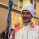 Cristian Chivu, purtand torta olimpica, FOTO:Flashscore