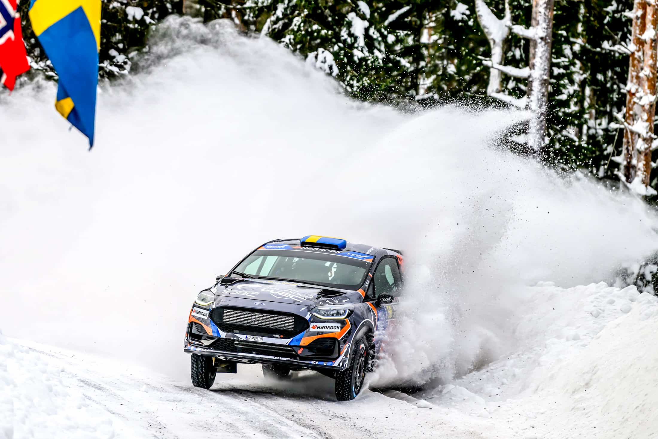 Mille Johansson in actiune la Raliul Suediei, FOTO:wrc