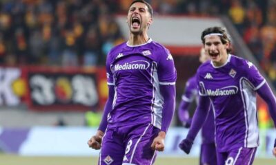 Rolando Mandragora de la Fiorentina, celebrand golul, FOTO:Tribal football