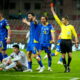 Bastoni eliminat in timpul partidei cu Bosnia Hertegovina, in barajul de calificare la cupa mondiala FIFA 2026, FOTO: Marca