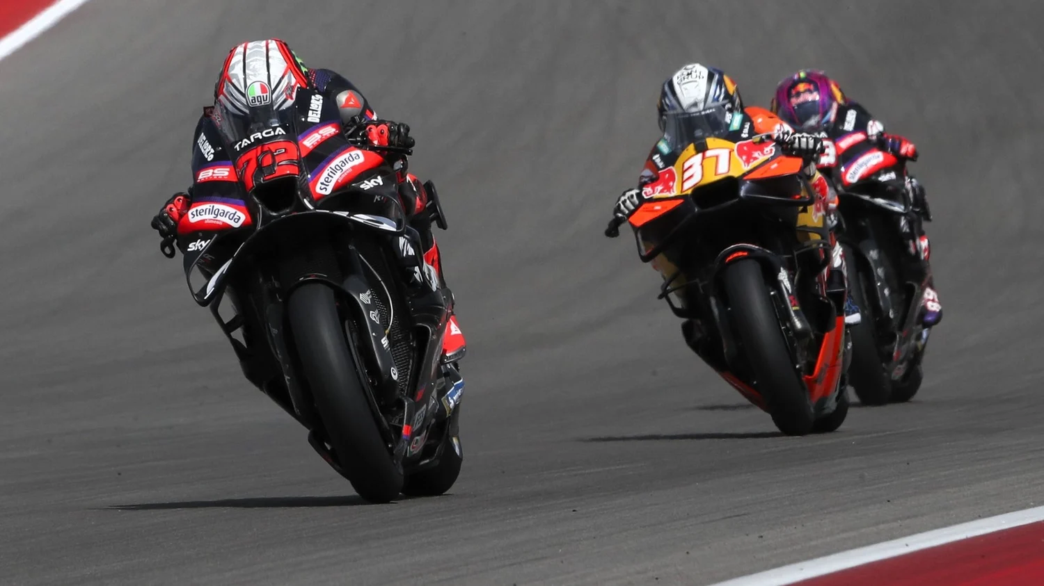 Marco Bezzecchi, Pedro Acosta si Jorge Martin, MotoGP US 2026, FOTO: Gold&Goose