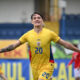 Fernando Pellegrini se bucura dupa un gol marcat in meciul de fotbal dintre Romania U18 si Danemarca U18, contand pentru Preliminariile Campionatului European U18 din 2027, desfasurat pe Clinceni Arena din Clinceni, marti 31 martie 2026. © FOTO:Razvan Pasarica/SPORT PICTURES
