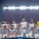 Estudiantes de La Plata echipa de start inaintea inceperii partidei, FOTO/ Emil Sebastian Popescu/ESPphoto/SportPulse