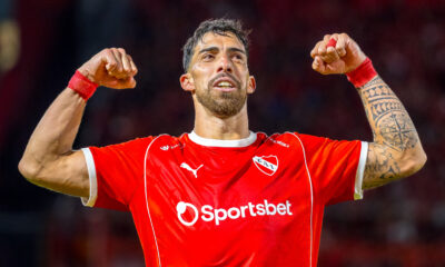 Gabriel Avalos de la Club Atletico Independiente celebrand golul marcat in clasico de Avellaneda dintre Independiente vs Racing Club, Estadio Linertadores de America -Ricardo Bochini, Buenos Aires, 03.05.2016, FOTO: Emil-Sebastian Popescu/SportPulse