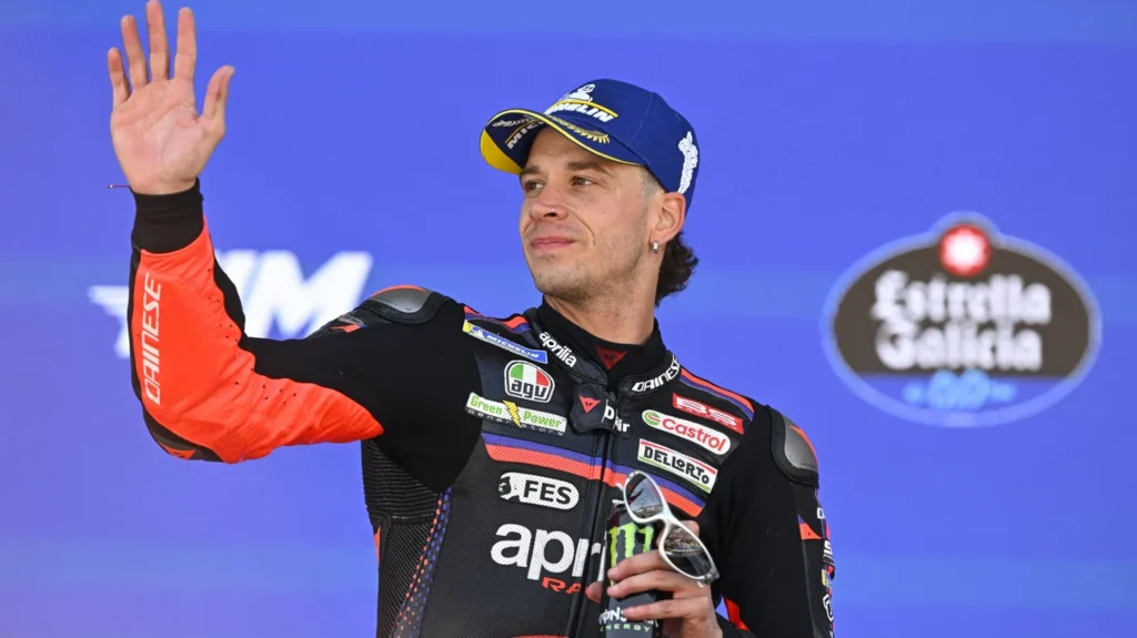 Marco Bezzecchi, podium SpanishGP 2026, FOTO: Gold & Goose