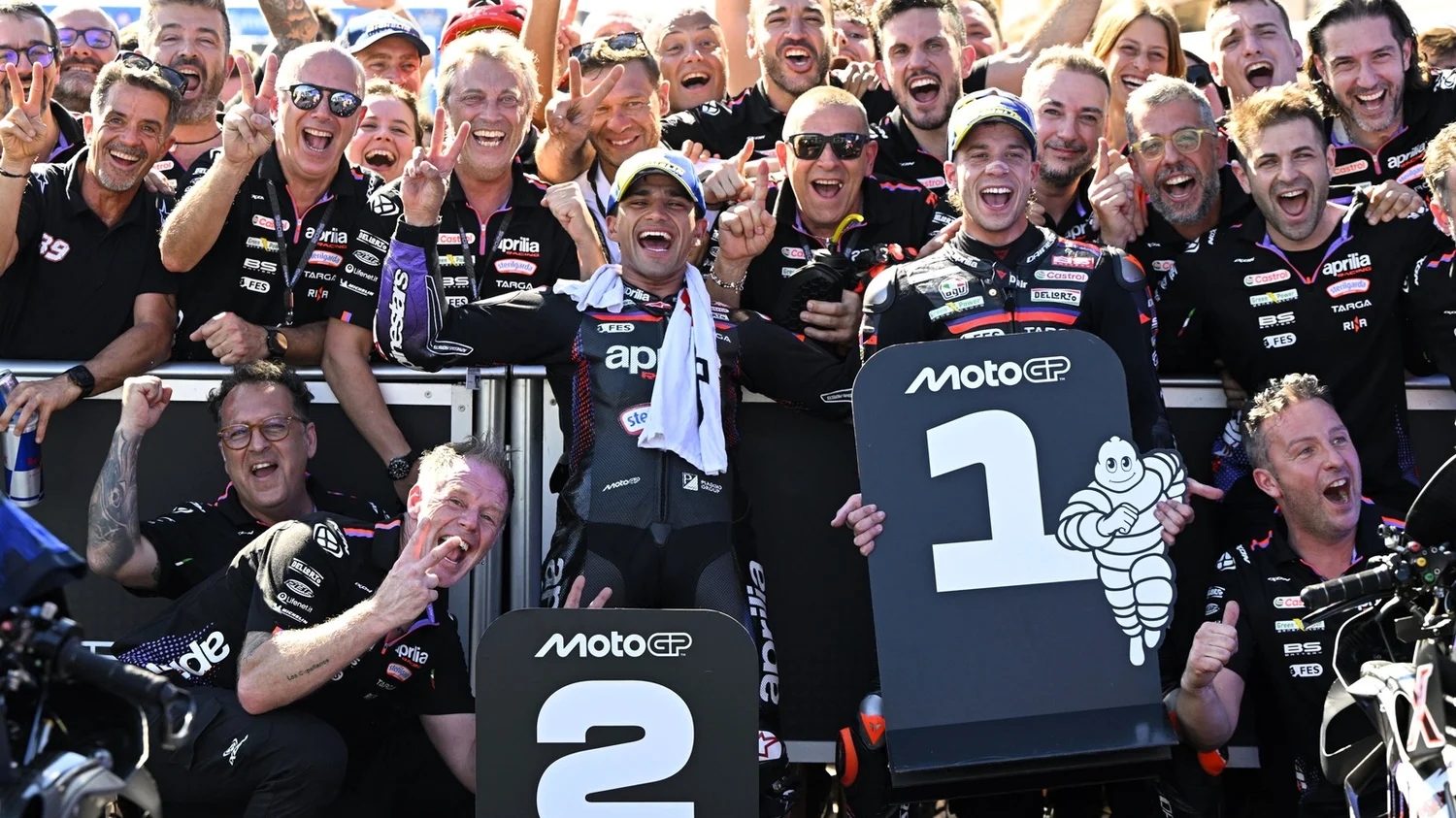 Marco Bezzecchii si Jorge Martin, Aprilia US MotoGP, FOTO: Gold & Goose